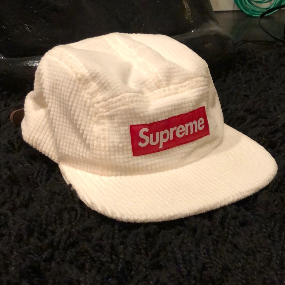 Supreme Waffle Corduroy Camp Cap
